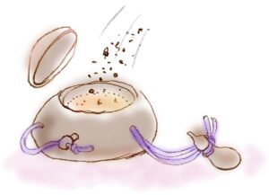 塗香に隕石パウダーを混ぜる