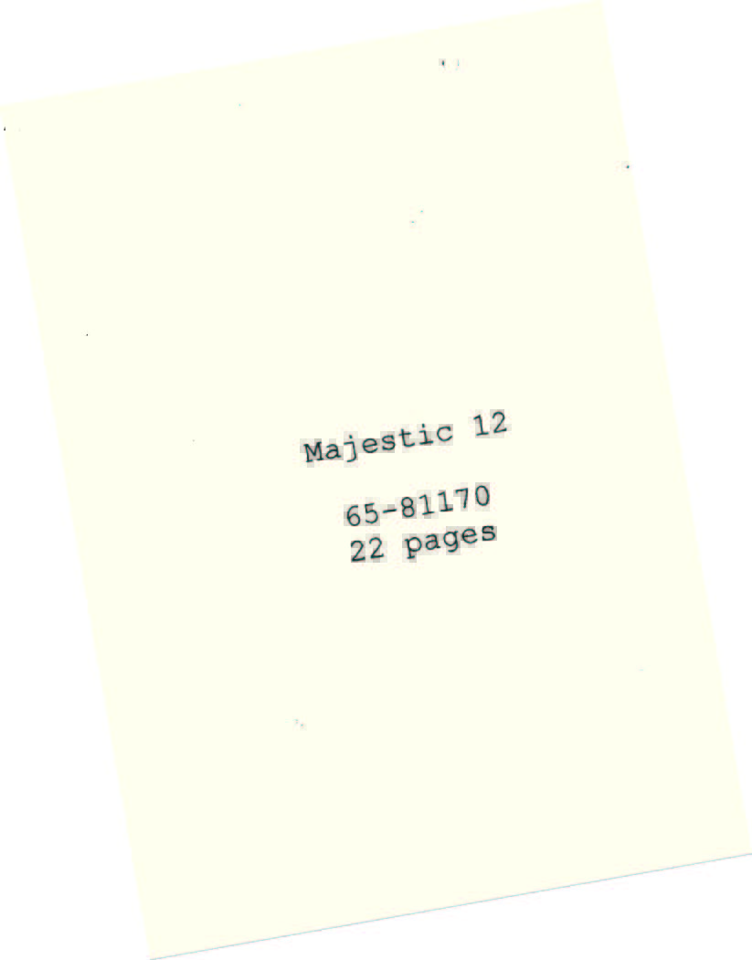 「MJ-12」をめぐる文書
